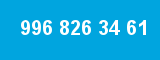 996 826 34 61 996 826 34 61